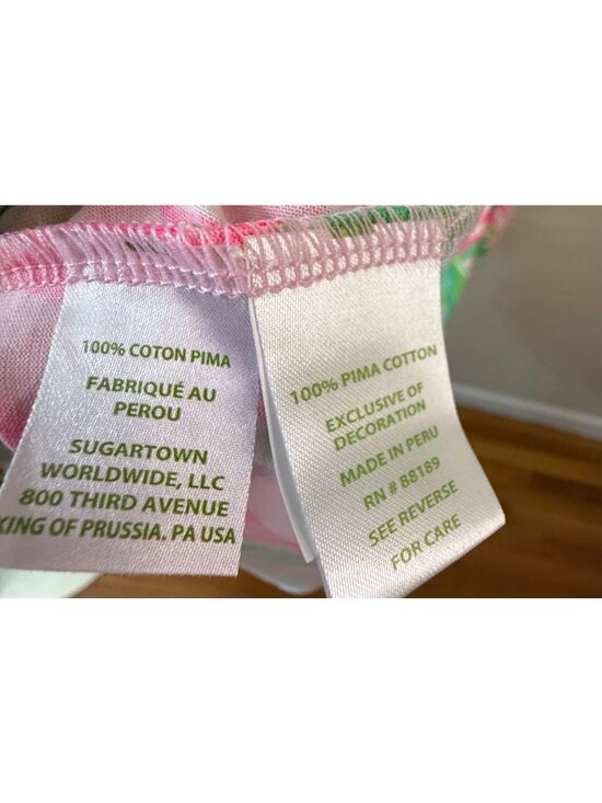 Lilly Pulitzer Margot Maxi Dress Croc My World Pink/Green XS Pima Cotton NWT - Picture 7 of 7